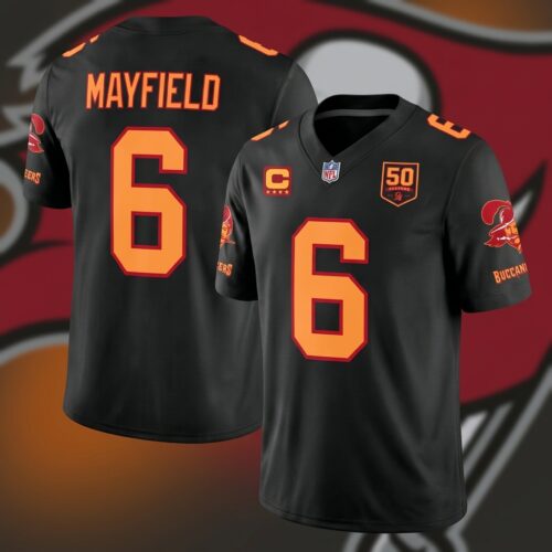Men's Tampa Bay Buccaneers Throwback 50th Season All-Over Print Football Jersey