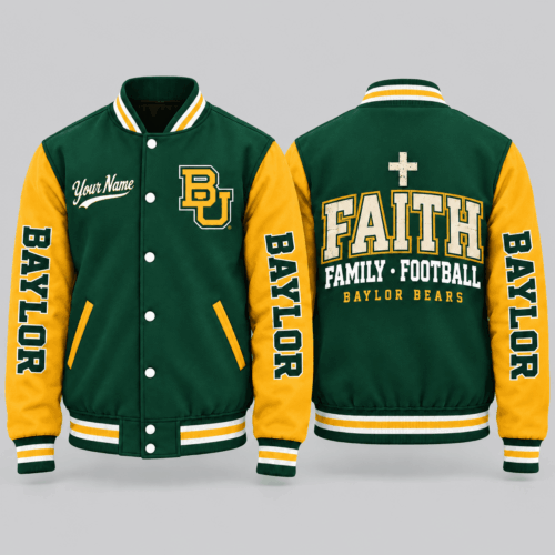 Baylor Bears | NCAA Faith Family Football Varsity Jacket TD
