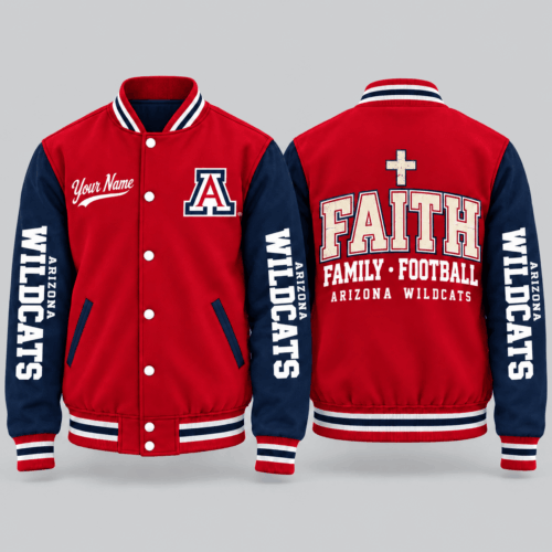 Arizona Wildcats | NCAA Faith Family Football Varsity Jacket TD