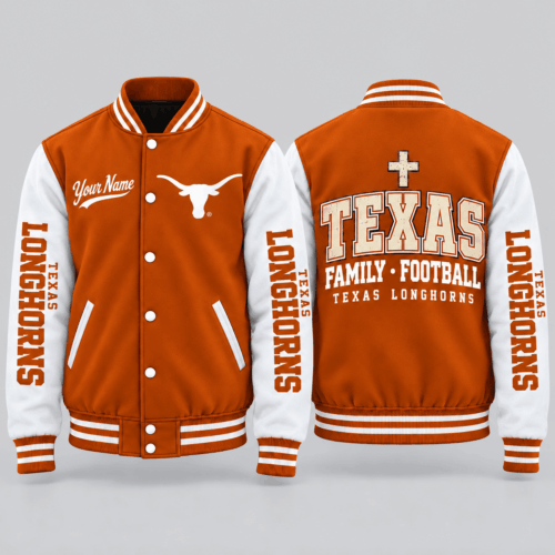 Texas Longhorns | NCAA Faith Family Football Varsity Jacket TD