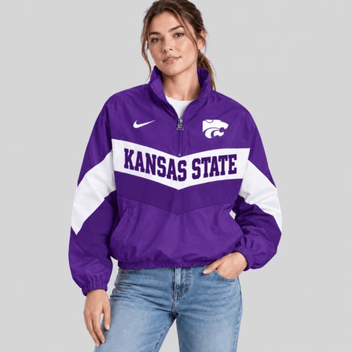 Kansas State Wildcats | NCAA Chevron Wordmark Zip Jacket TD