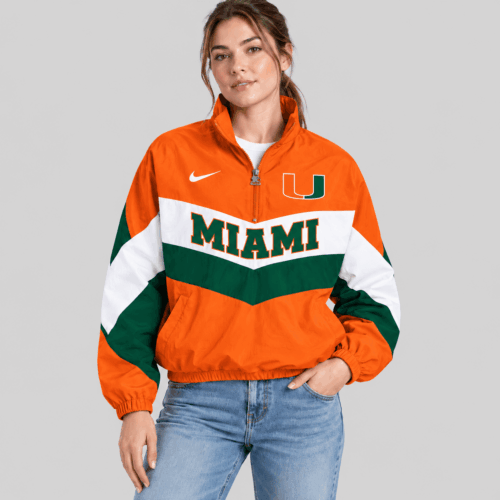 Miami Hurricanes | NCAA Chevron Wordmark Zip Jacket TD