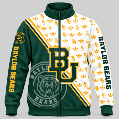 Baylor Bears | NCAA Diagonal Split Logo Pattern Jacket TD