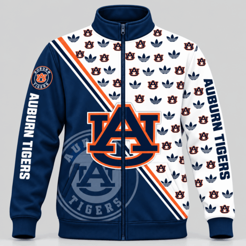 Auburn Tigers | NCAA Diagonal Split Logo Pattern Jacket TD