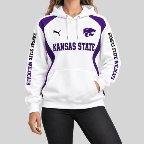 Kansas State Wildcats | NCAA Contrast Panel Wordmark Hoodie TD