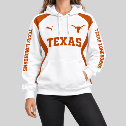 Texas Longhorns | NCAA Contrast Panel Wordmark Hoodie TD