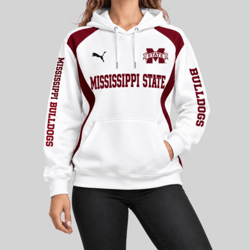 Mississippi State Bulldogs | NCAA Contrast Panel Wordmark Hoodie TD