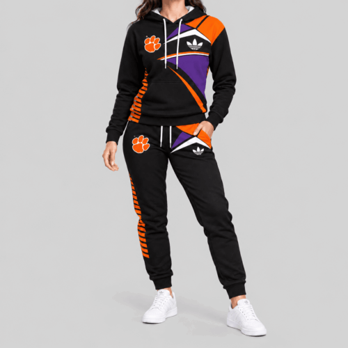 Clemson Tigers | NCAA Geometric Panel Tracksuit Set TD