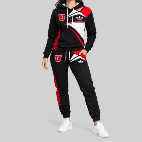 Utah Utes | NCAA Geometric Panel Tracksuit Set TD
