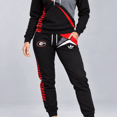 Georgia Bulldogs | NCAA Geometric Panel Tracksuit Set TD