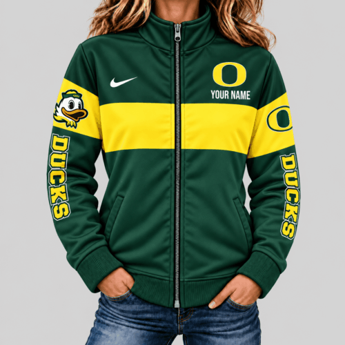 Oregon Ducks | NCAA Color Block Mascot Sleeve Jacket TD