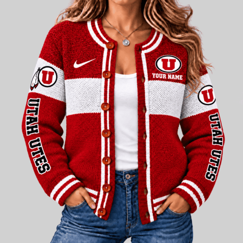 Utah Utes | NCAA Fleece Color Block Cardigan TD