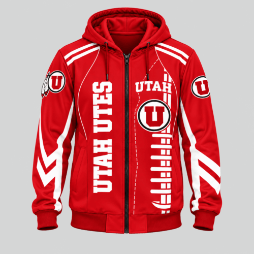 Utah Utes | NCAA Football Lace Zip Hoodie TD