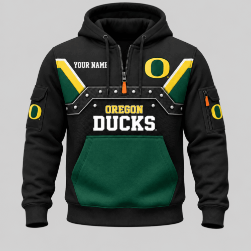 Oregon Ducks | NCAA Utility Panel Half Zip Hoodie TD
