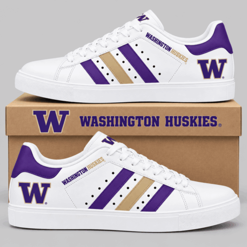 Washington Huskies | NCAA Stripe Low Top Sneakers TD