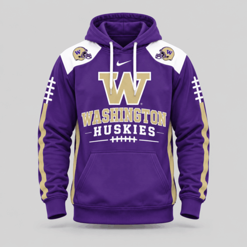 Washington Huskies | NCAA Football Laces Sleeve Hoodie TD