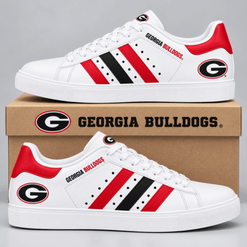 Georgia Bulldogs | NCAA Stripe Low Top Sneakers TD