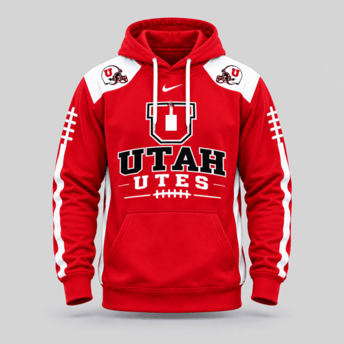Utah Utes | NCAA Football Laces Sleeve Hoodie TD