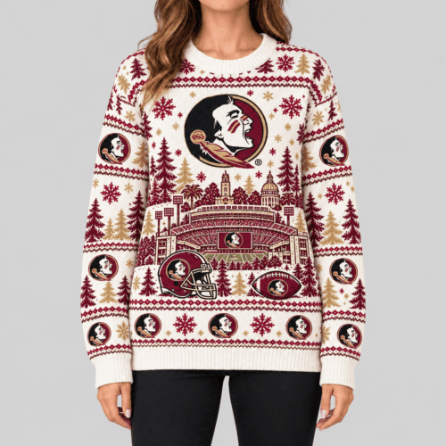 Florida State Seminoles | NCAA Stadium Christmas Knit Sweater TD