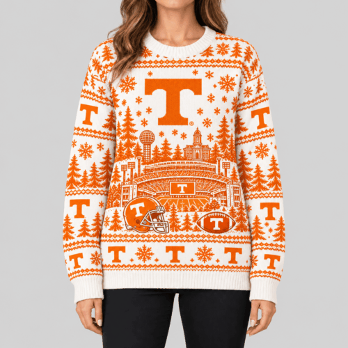 Tennessee Volunteers | NCAA Stadium Christmas Knit Sweater TD