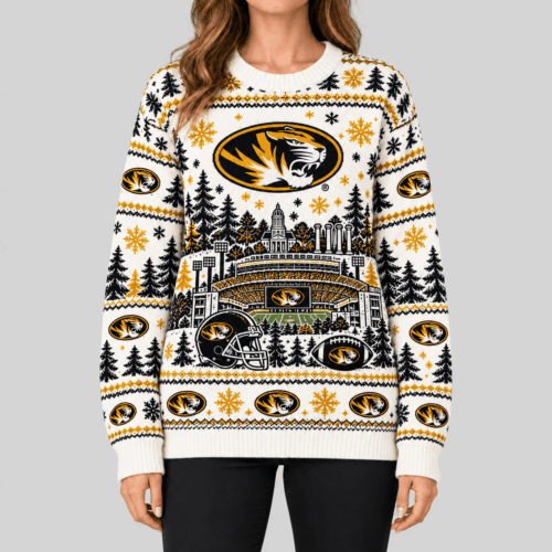Missouri Tigers | NCAA Stadium Christmas Knit Sweater TD