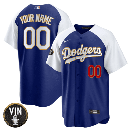 Los Angeles Dodgers Vin Scully Patch Custom Jersey