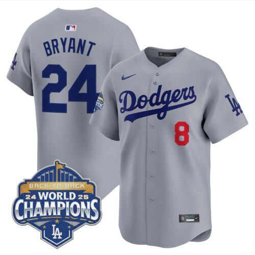 Men's Los Angeles Dodgers 2025 Back-To-Back Champions Vapor Premier Limited Jersey - All Stitched