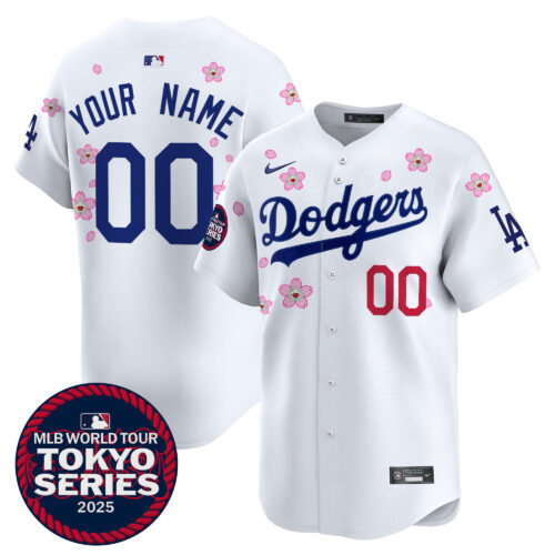 Los Angeles Dodgers Tokyo Series 2025 Vapor Premier Limited Custom Jersey V2 - Stitched