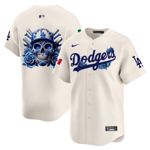 Los Angeles Dodgers Skull Vapor Premier Limited Jersey - All Printed