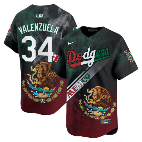 Los Angeles Dodgers Mexico Bald Eagle Vapor Premier Limited Jersey - Printed