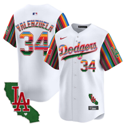Men's Los Angeles Dodgers Mexico California Patch Vapor Premier Limited Jersey V5 - All Stitched