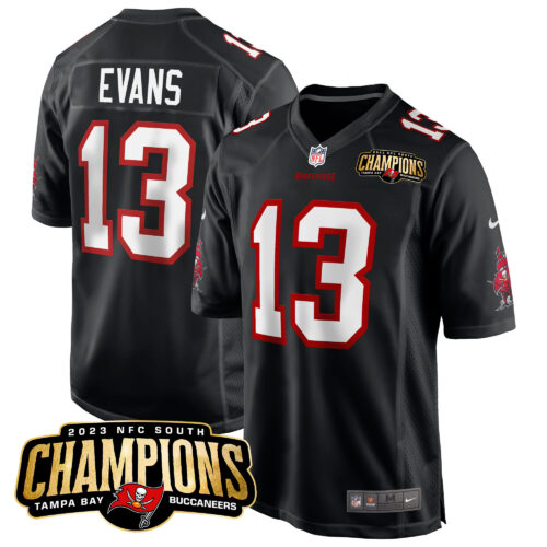 Men's Tampa Bay Buccaneers 2023 NFC South Champions Patch Game Jersey - All Stitched