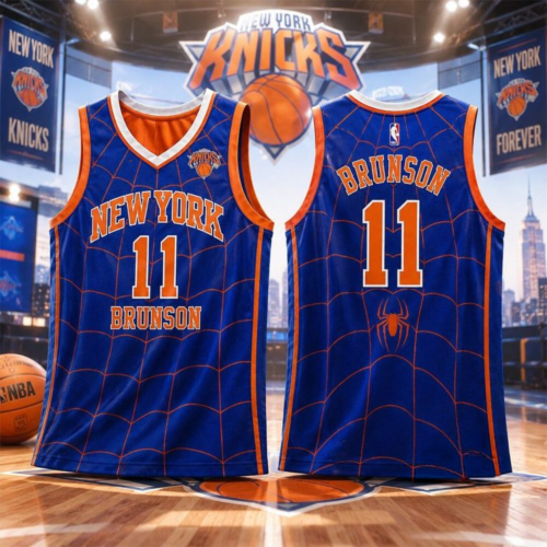 Jalen Brunson Merch Spider-Man New York Knicks City V-Neck Tank Top Gift For Fans